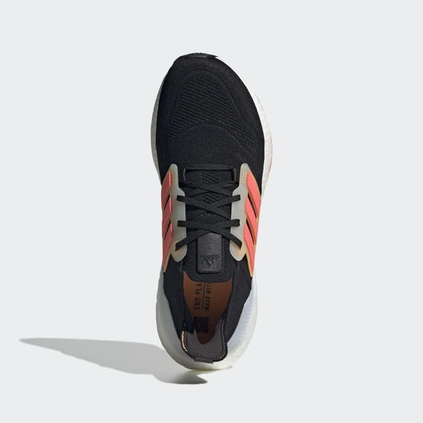 Мужские беговые кроссовки Adidas Ultraboost 22, черный/оранжевый — фото 3