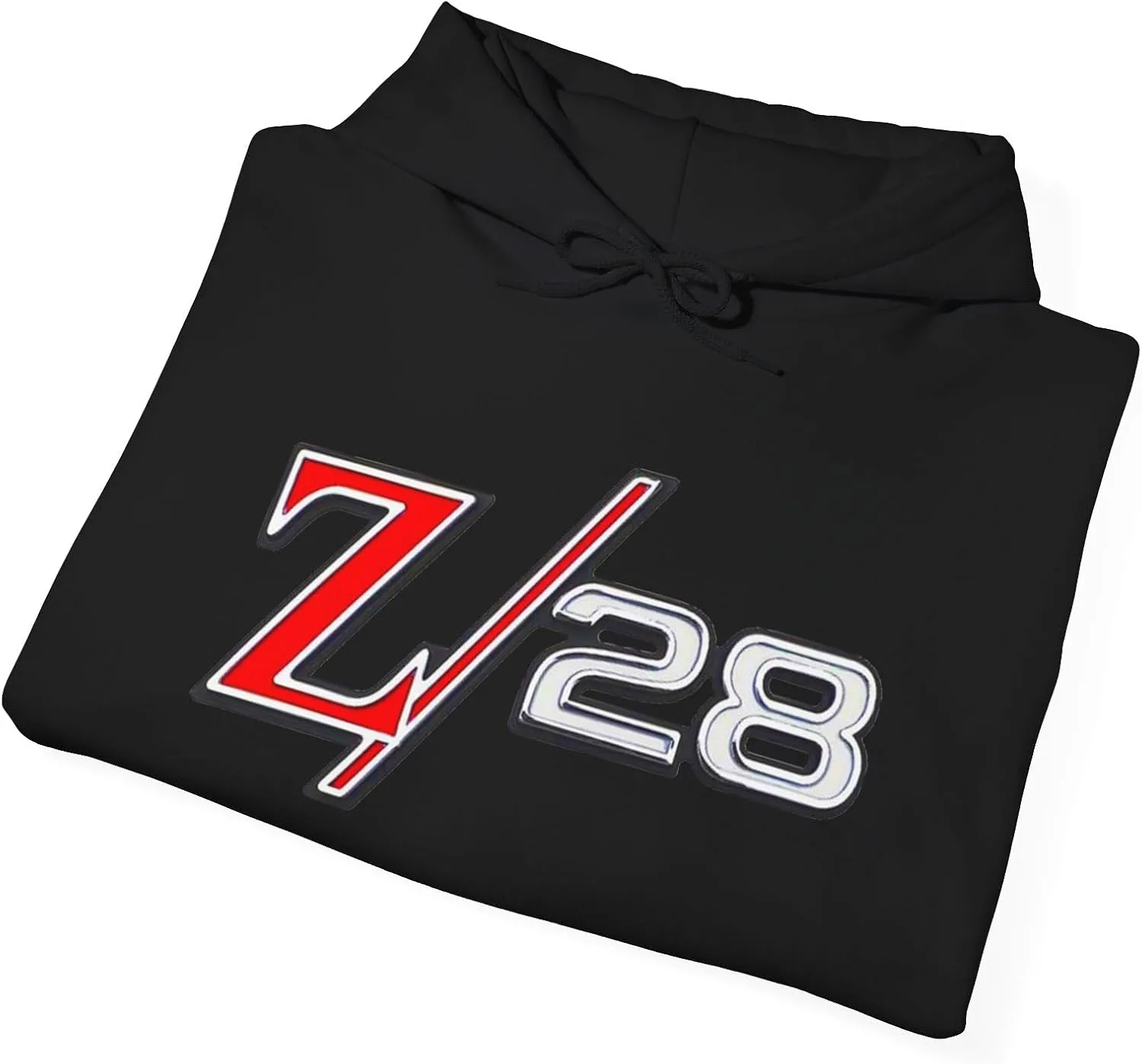 Футболка с капюшоном Camaro Z/28 Z28 Racing Performance Muscle Car, унисекс, из плотной смесовой ткани GENERIC, черный — фото 4