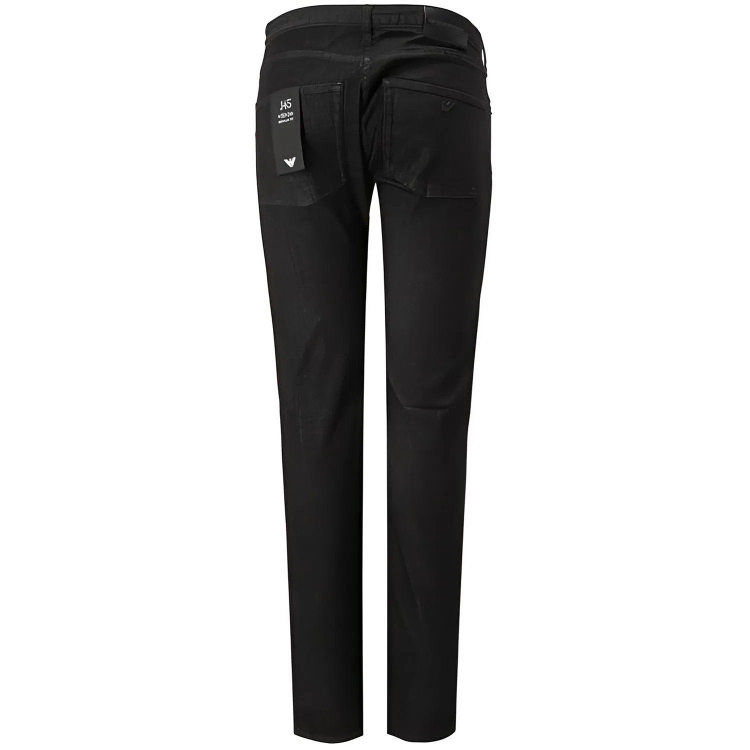 Джинсы J45 Regular-fit из выбеленной саржи 10.5 oz comfort-denim EMPORIO ARMANI, Black — фото 3