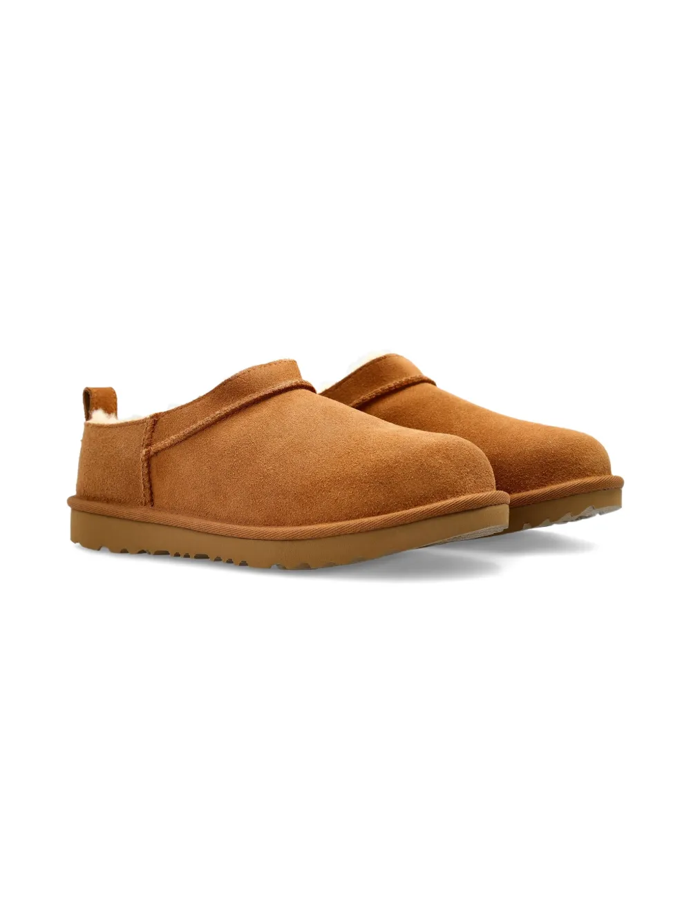 

Замшевые кожаные слипоны UGG Kids, коричневый