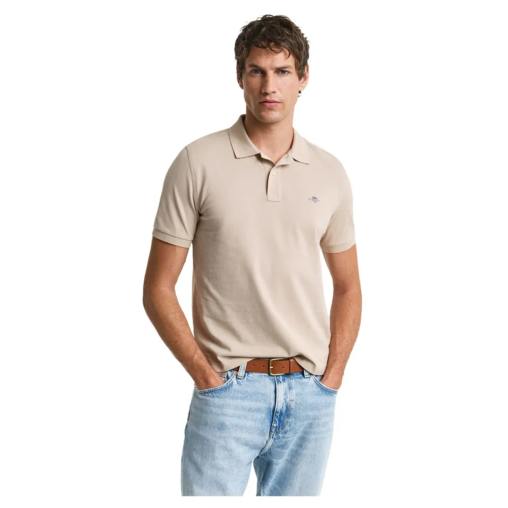 

Поло с коротким рукавом Gant 2210, бежевый