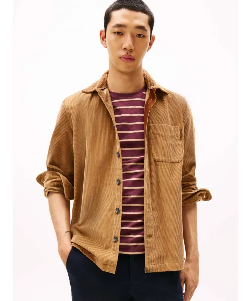 

Вельветовая рубашка Relaxed fit Tommy Hilfiger, бежевый