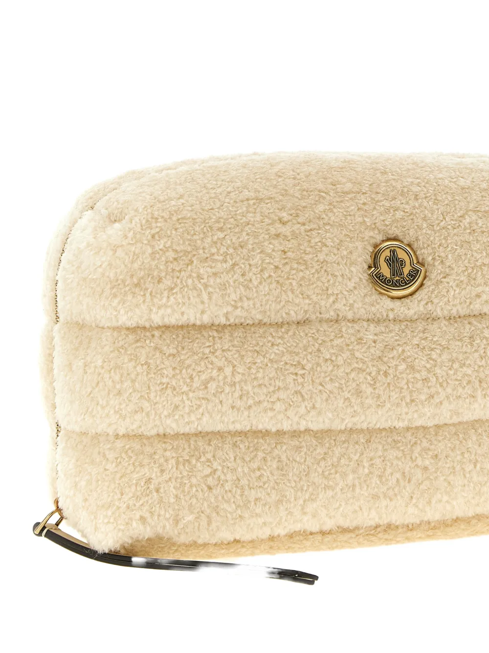 Косметичка Caradoc из стеганого искусственного меха тедди Moncler, нейтральный — фото 3