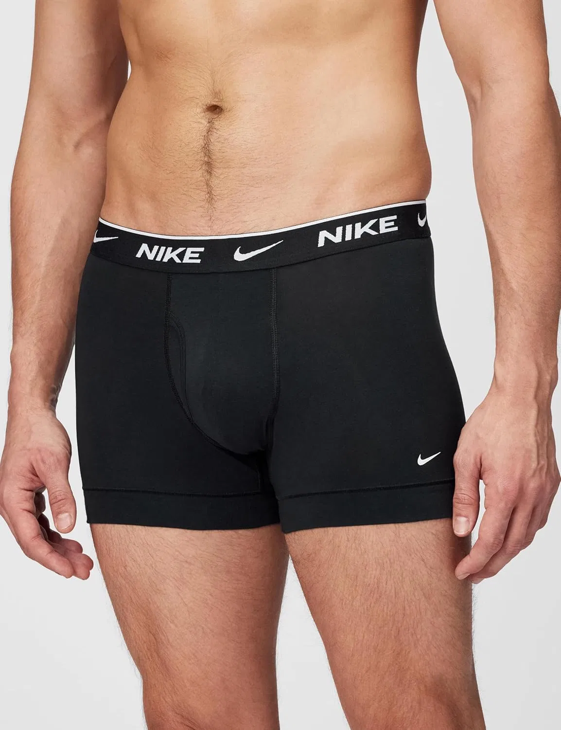 Боксеры, дышащий хлопок, Nike, черный — фото 2