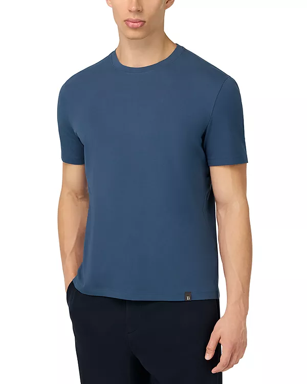 

Футболка из эластичного хлопка Supima Boggi Milano, синий