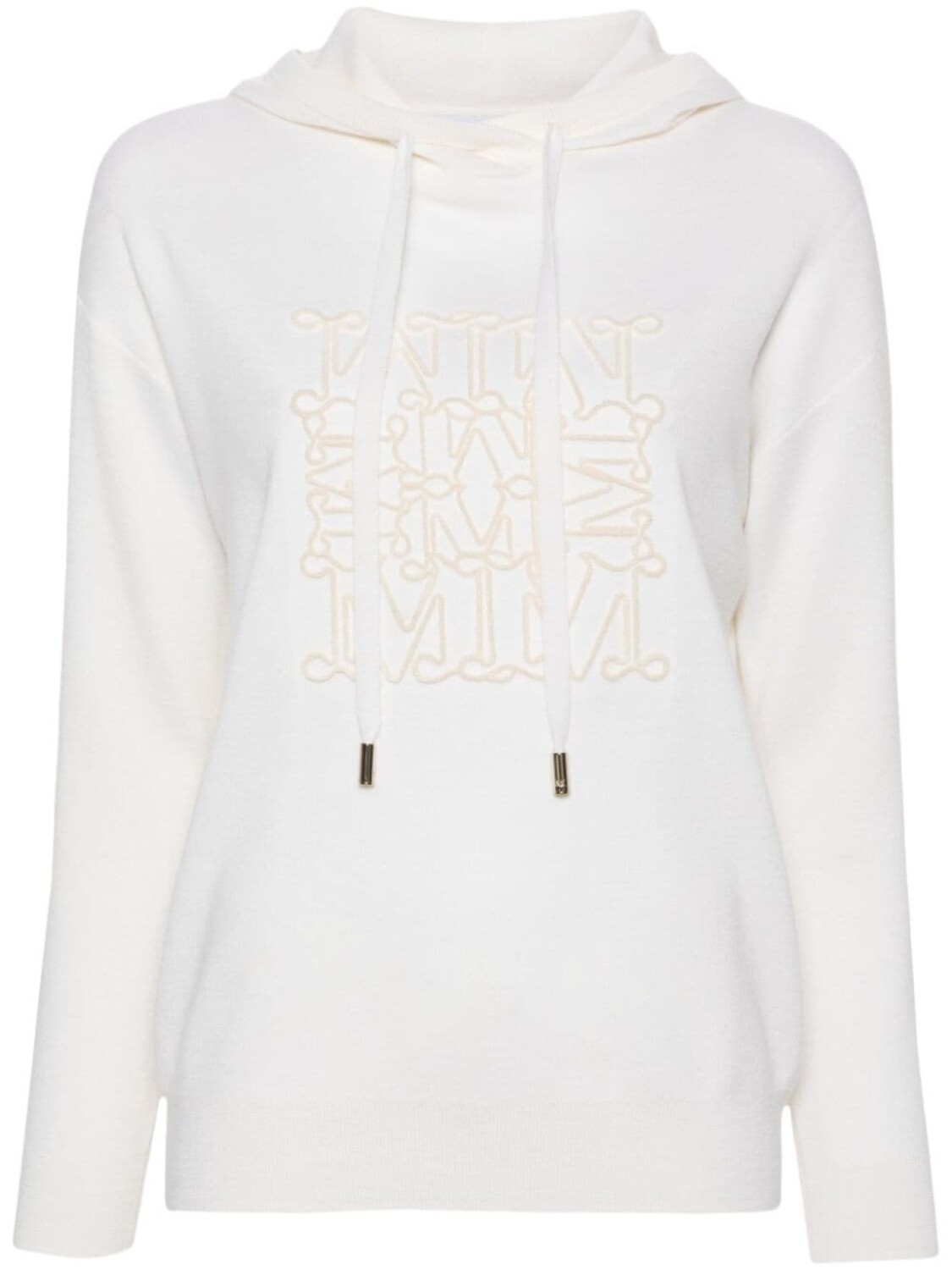 

Max Mara худи с тисненым логотипом, нейтральный цвет