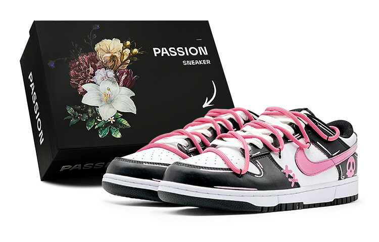 

Кроссовки Nike Dunk Skateboarding Shoes Men Low-top Pink/Black, черный