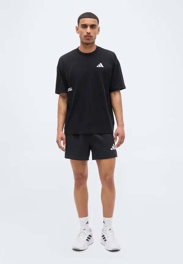 Футболка тренировочная графическая спортивная Adidas Performance, черный — фото 2