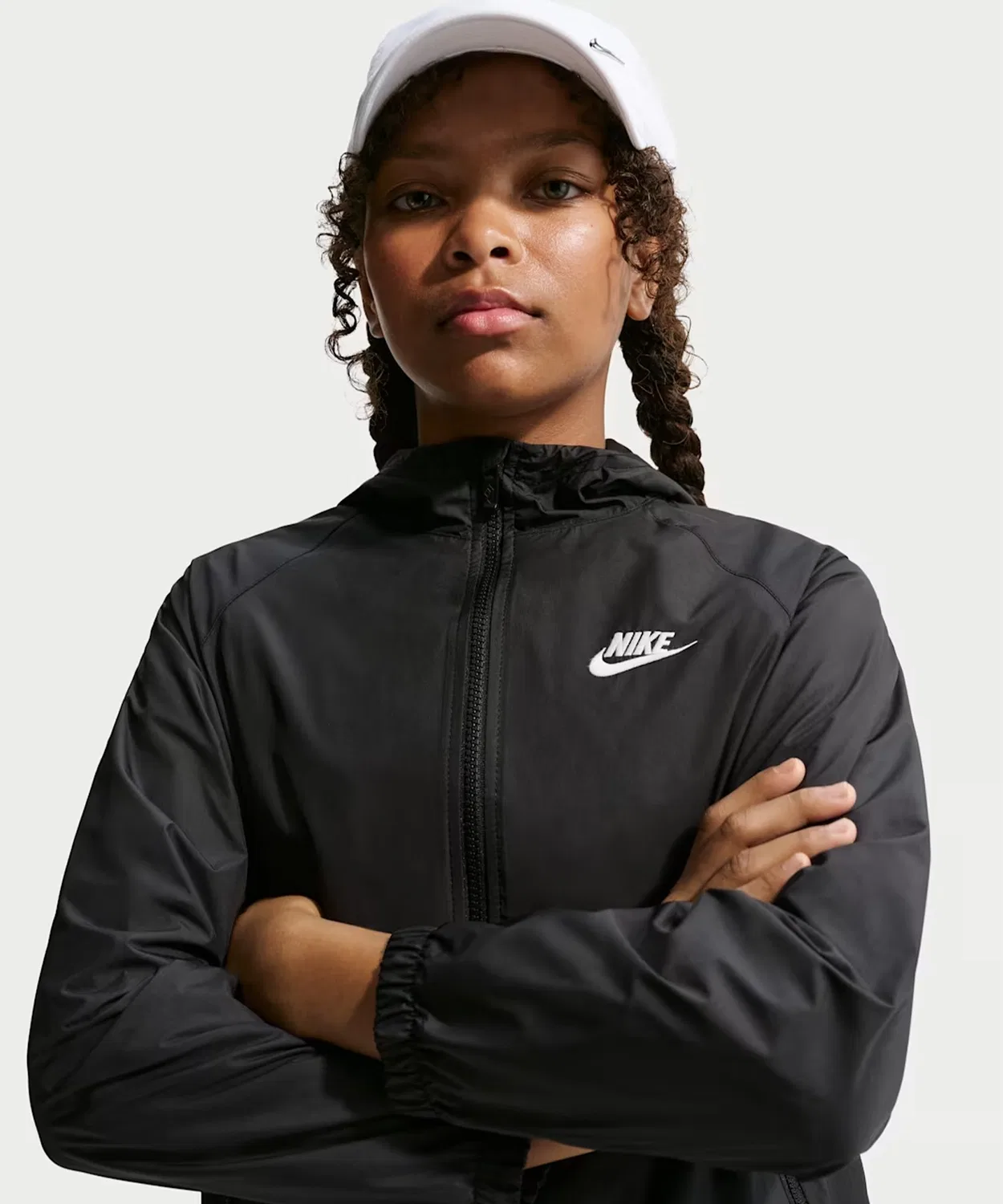 Куртка Nike K NSW RPL WR HD JKT для детей, чёрная — фото 2