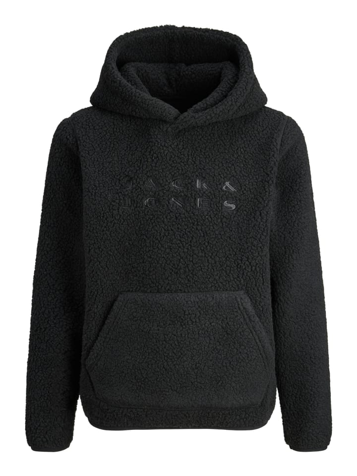 

JACK & JONES Junior Толстовка с капюшоном JCOFLARE TEDDY SWEAT HOOD MNI, черная