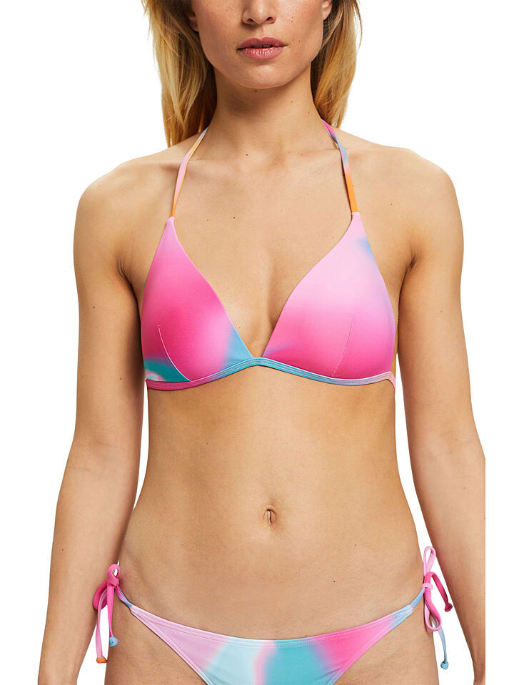 

Верх бикини ESPRIT Oberteil, цвет pink/hellblau