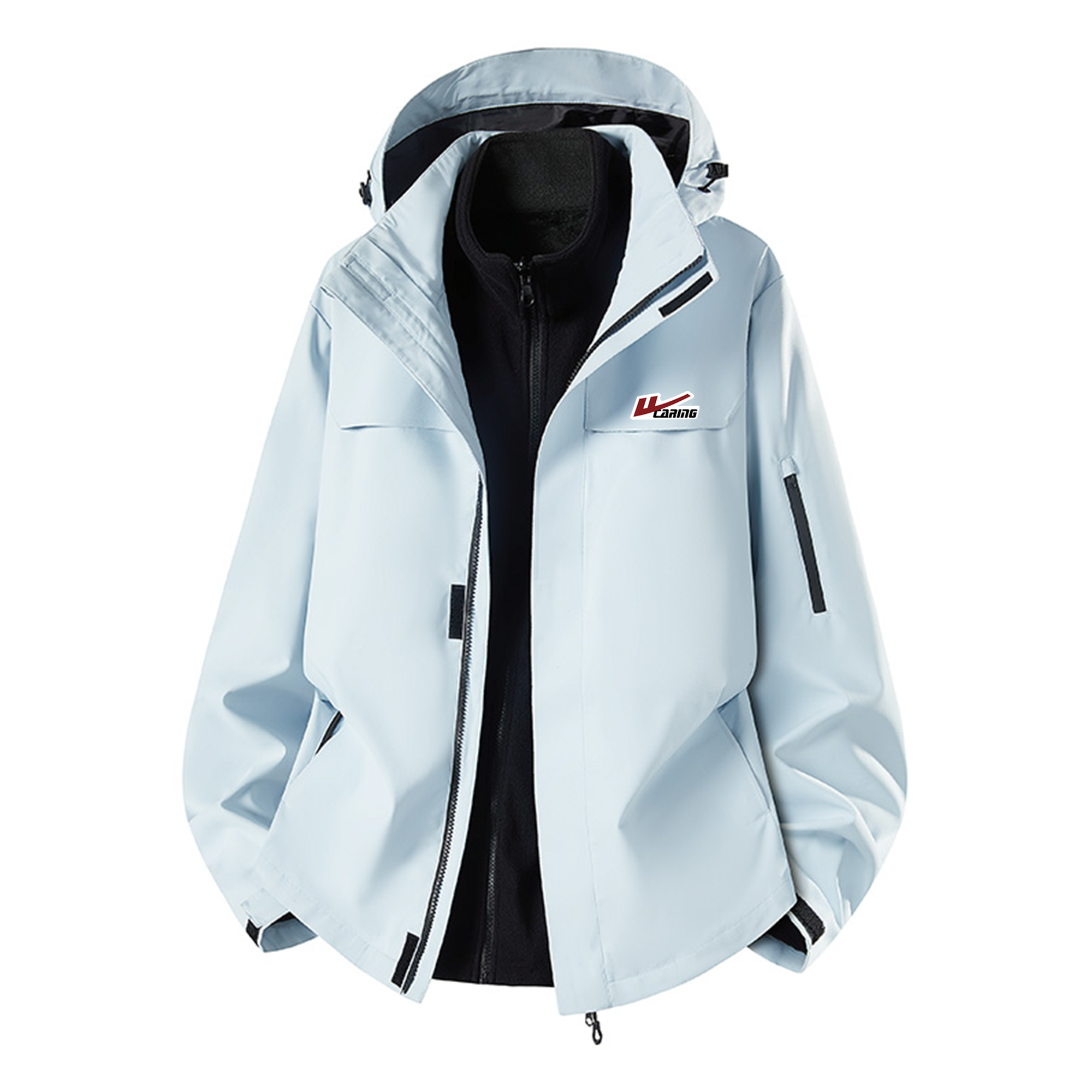 

Ветровка Unisex WARRIOR, розовыйfinch красный (3-in-1 two-piece set diy badge)