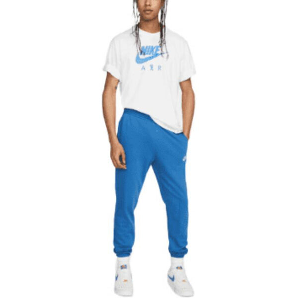 Футболка Men's Nike Alphabet Logo Printing Round Neck Cotton Casual Short Sleeve White T-Shirt, мультиколор — фото 4
