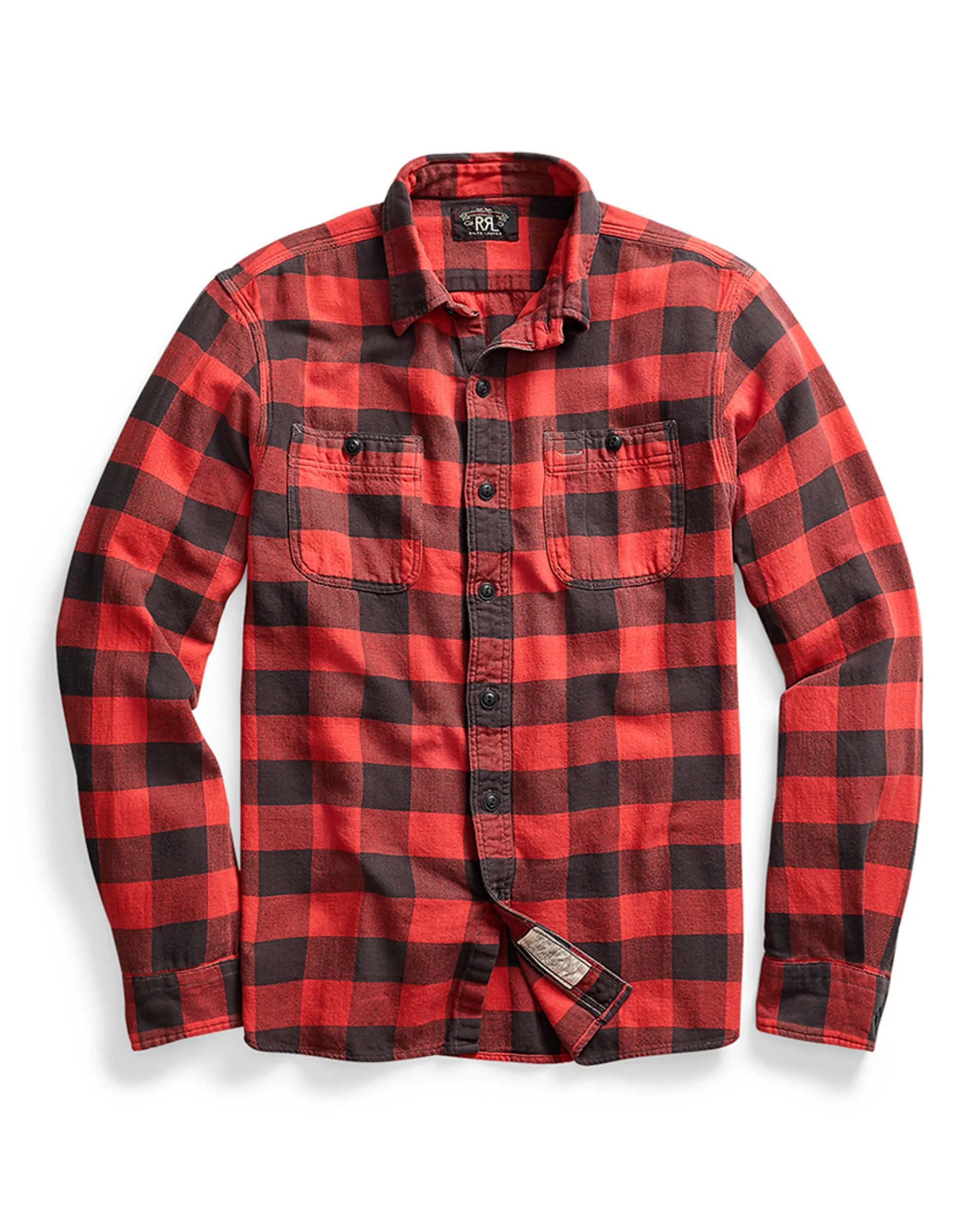 

Мужская рубашка из саржи с принтом Polo Ralph Lauren, светло-красный