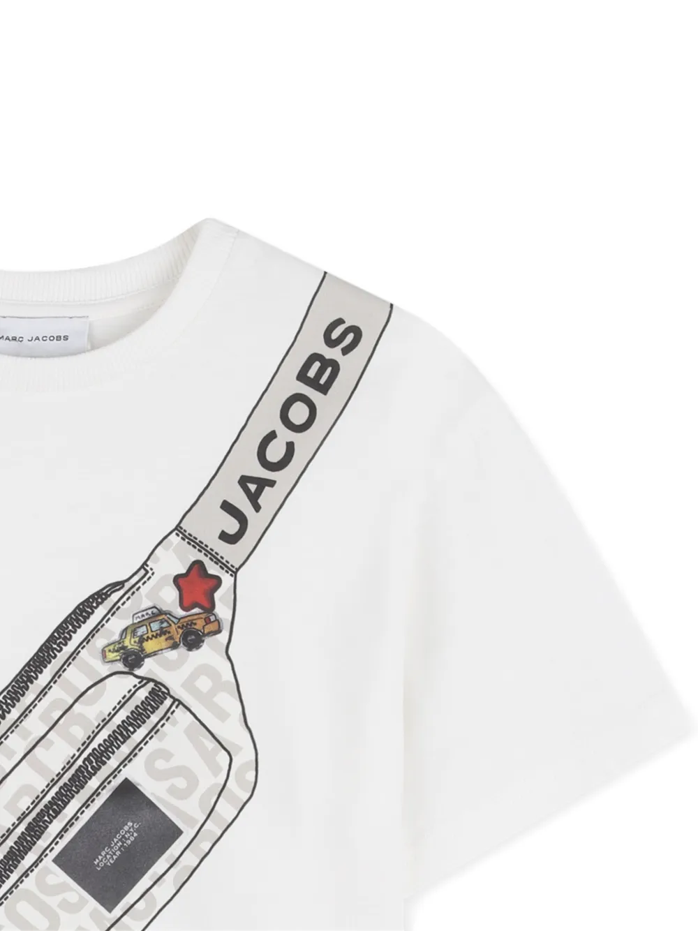 Футболка с графичным принтом Marc Jacobs Kids, белый — фото 3