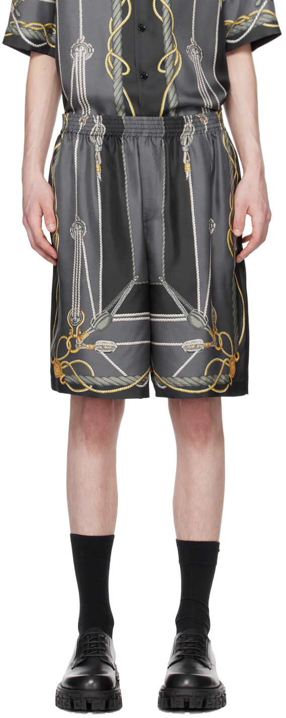 

Черные шорты в морском стиле Versace
