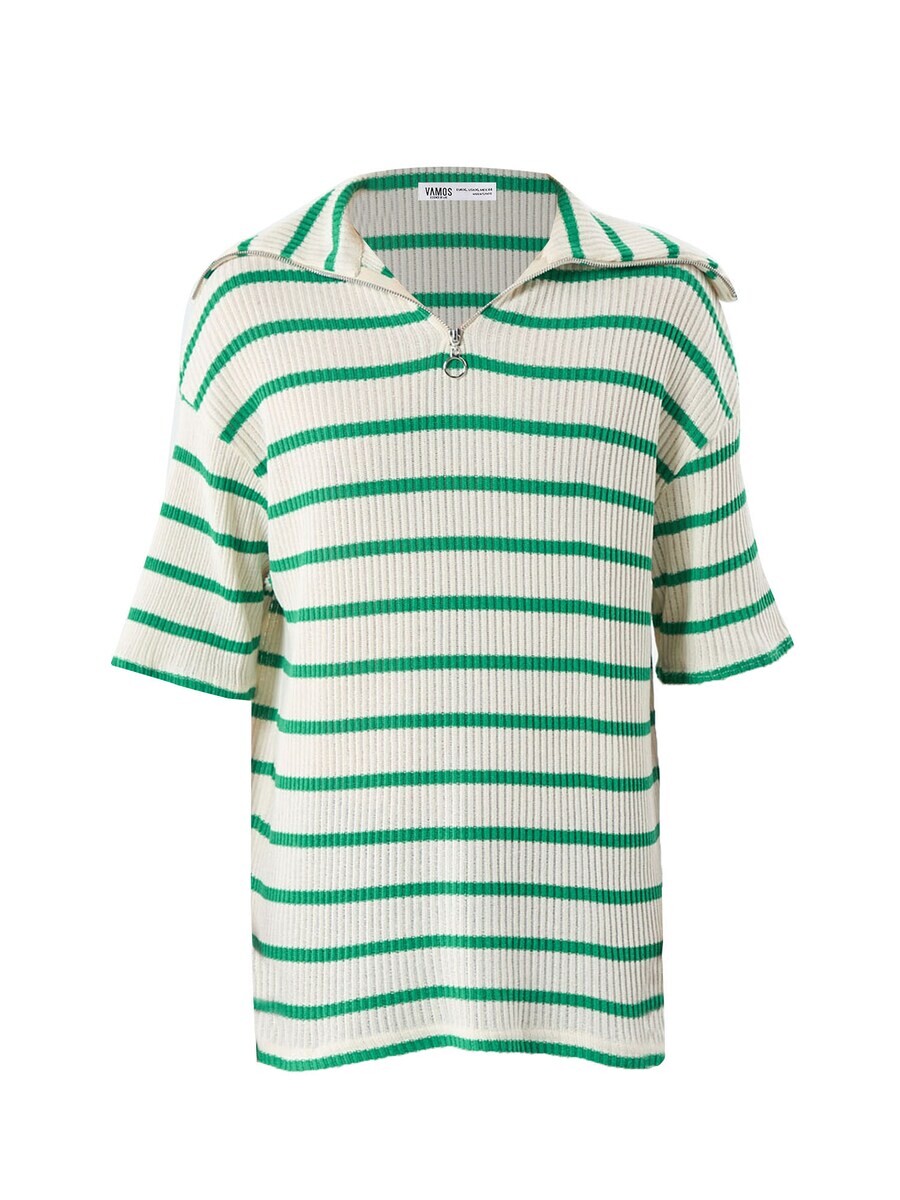 

Классическая футболка VAMOS CLO Shirt Mineral Wells, цвет green/white