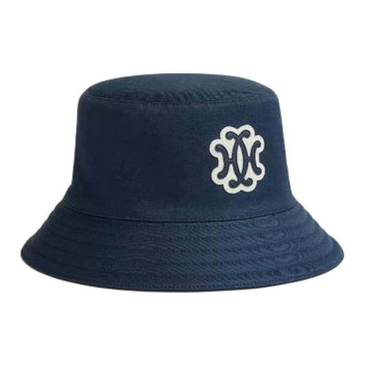 

HERMES Хлопковая вельветовая шляпа-ведро женская разноцветная, Blue