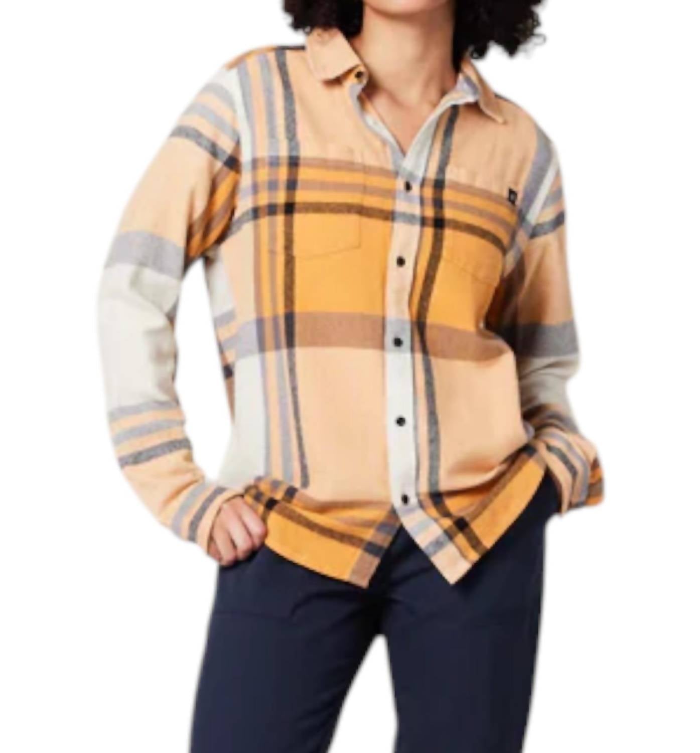 

Рубашка унисекс Shiloh Plaid в абрикосовую клетку Known Supply, цвет apricot plaid