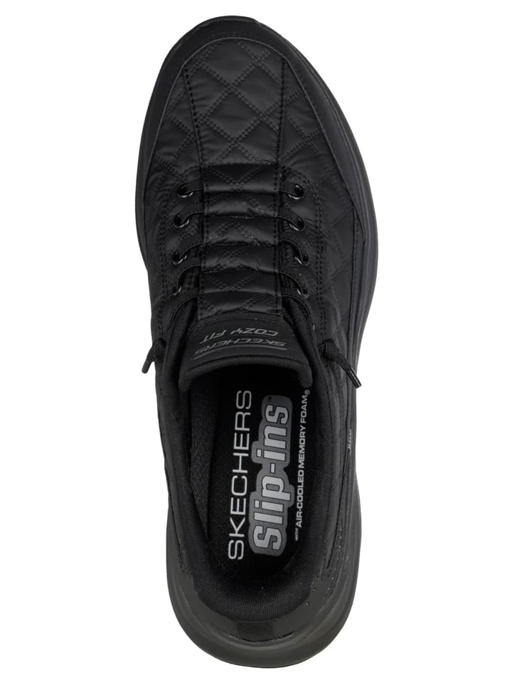 Низкие кеды Skechers Slip-ins: Contour Foam - Cozy Fit, черный цвет Skechers — фото 4