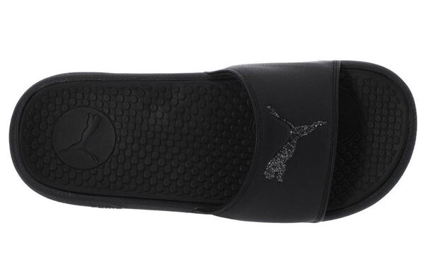 Тапочки cool cat sport glitter slipper black/silver Puma, черный — фото 4