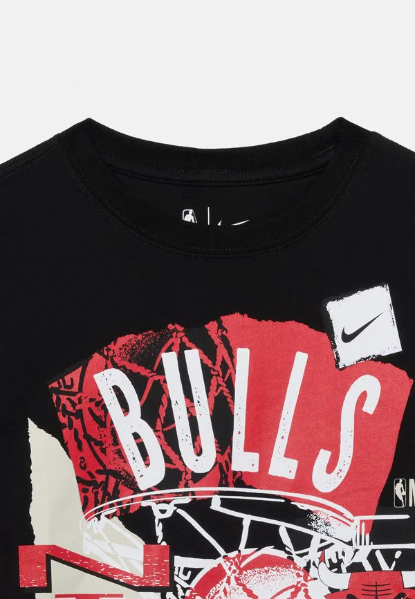Футболка унисекс с принтом nba chicago bulls Nike Performance, Black — фото 4