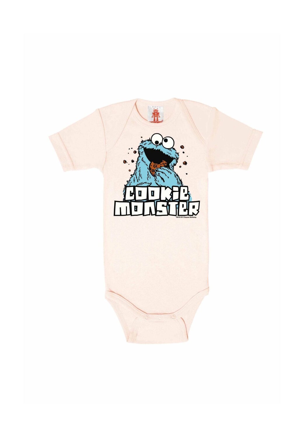 

Baby Body Sesame St - Cookie Monster LOGOSHIRT, цвет Pastel Pink