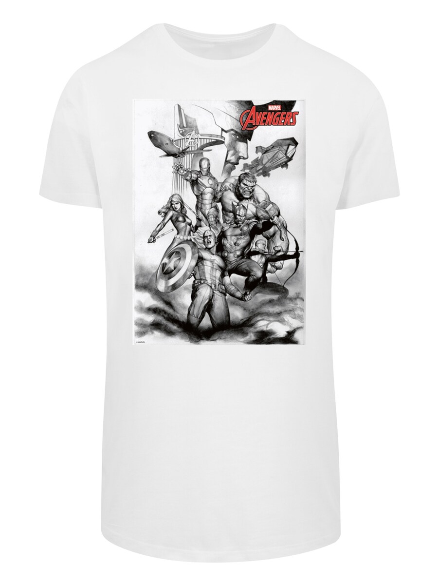 

Рубашка F4NT4STIC Marvel Avengers Assemble Team Sketch, белый