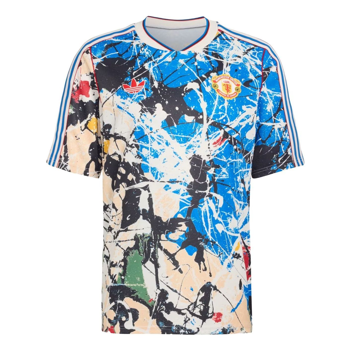 

Футболка Adidas Manchester United x Stone Roses, азиатский размер, цвет «Черный с разноцветными вставками»