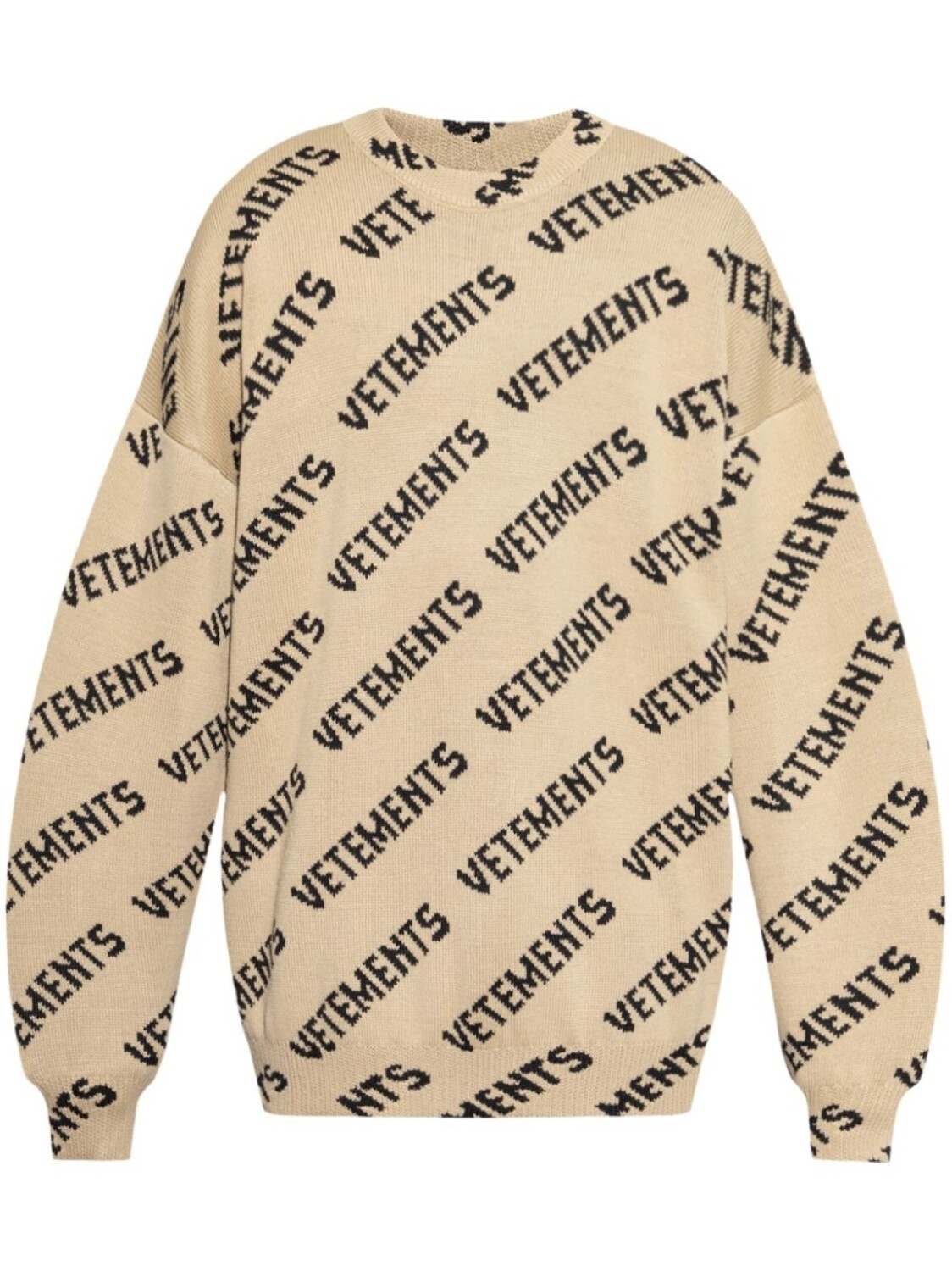 

Свитер с логотипом VETEMENTS, нейтральный