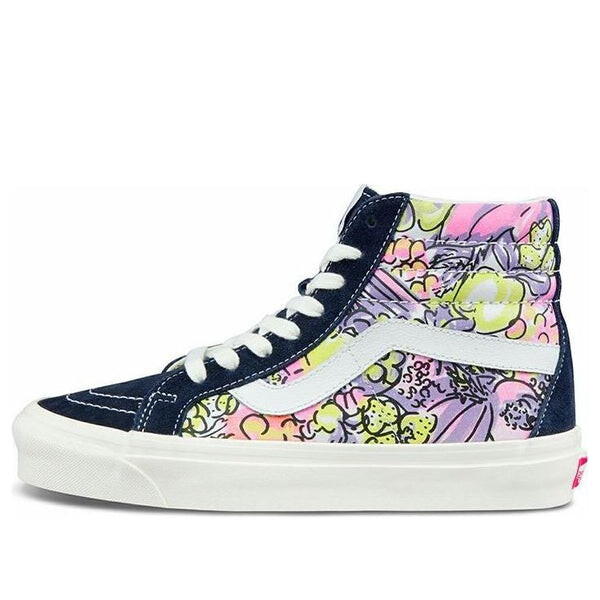 

Кроссовки sk8-hi 38 dx blue/pink Vans, синий