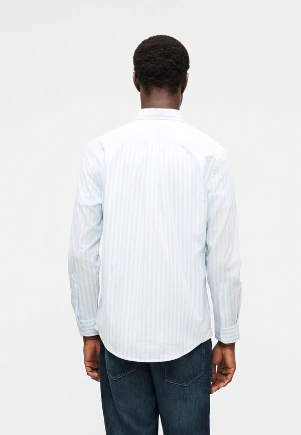 Рубашка из поплина в полоску, стандартного кроя, модель th flex. Tommy Hilfiger, Sweet Blue — фото 3