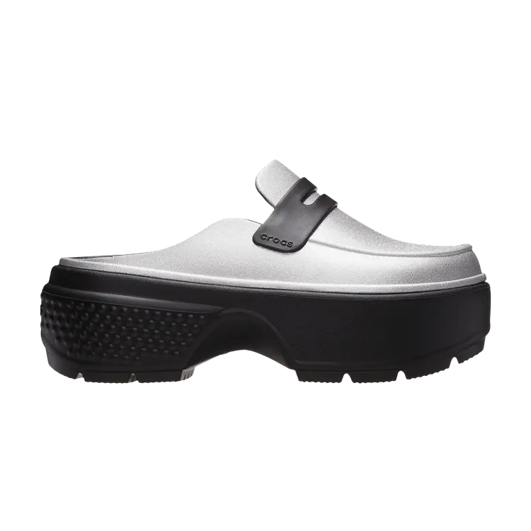 

Кроссовки Crocs Stomp Loafer Silver Black, серебряный