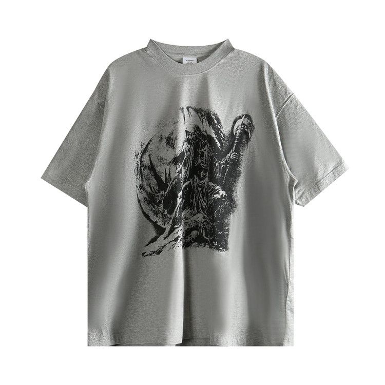 

Футболка Vetements Goth Oversized T-Shirt, Grey Melange