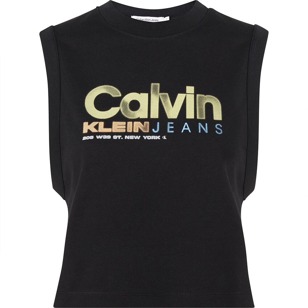 

Футболка без рукавов Calvin Klein Jeans Colorful Artwork, черный