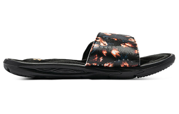 Тапочки ignite 6 graphic strap slide 'black afterglow' Under Armour, черный — фото 3