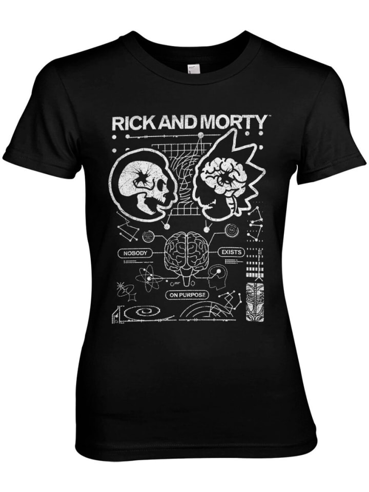 

Футболка Nobody Exists On Purpose Girly Tee Rick and Morty, черный