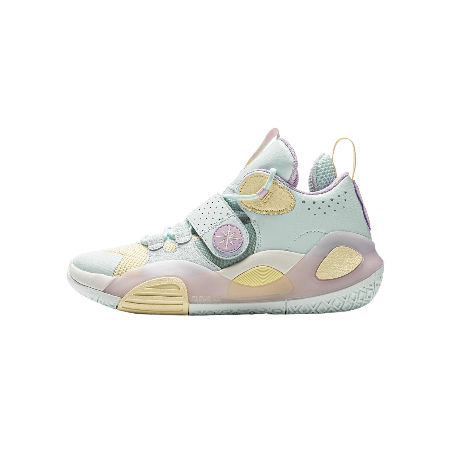 

LINING YOUNG Баскетбольные кроссовки ALL CITY 8 Basketball High Top для детей, цвет: песочный, ледяной, голубой, мелок, желтый, для подростков