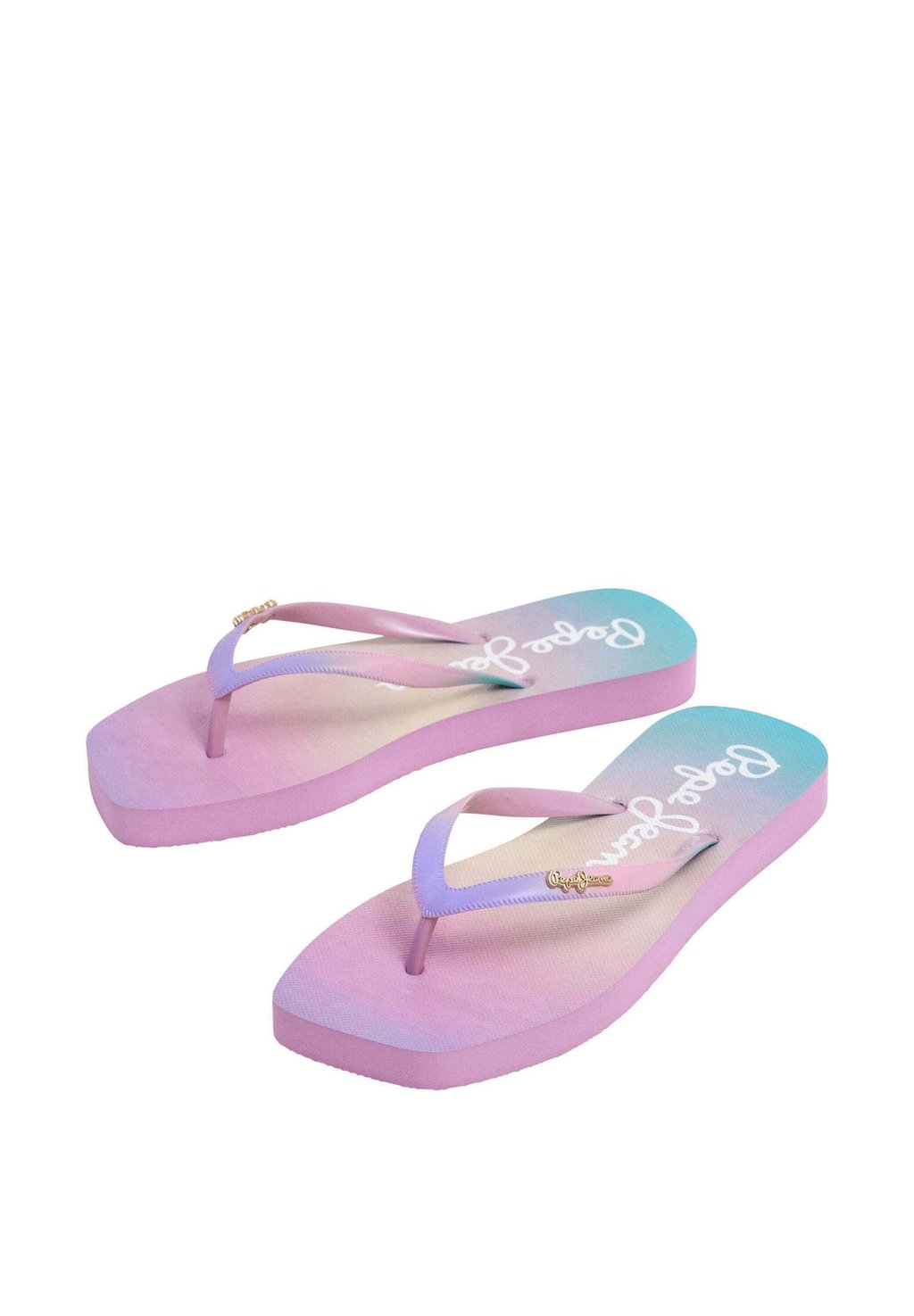 Сандалии с Т-образной застежкой Pool shoes Pepe Jeans, фиолетовый — фото 2
