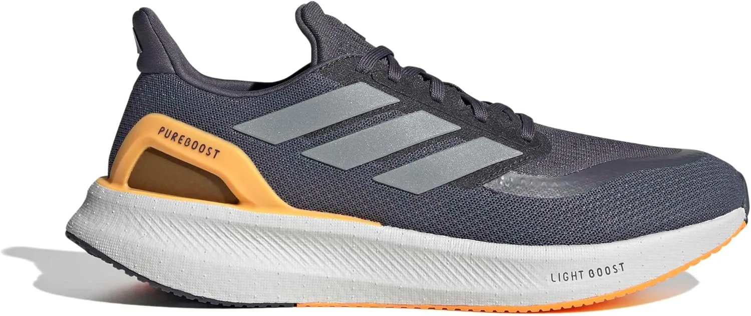 Мужские беговые кроссовки Adidas Pureboost 5, серый — фото 2