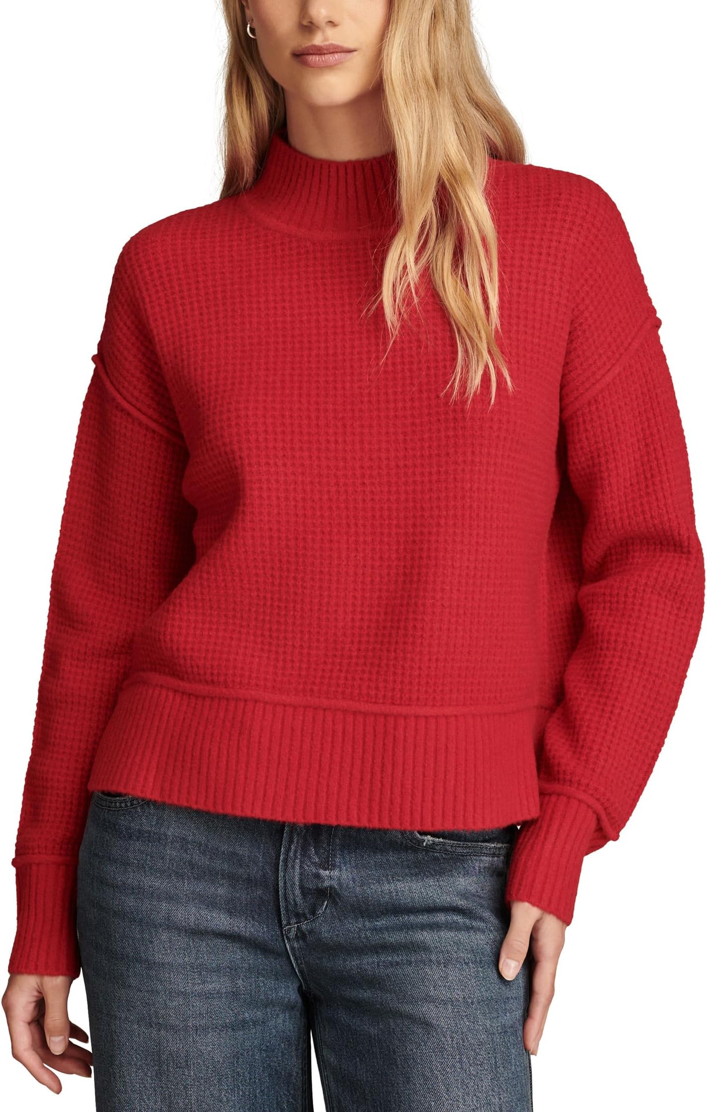 

Свитер Lucky Brand Mock Neck, цвет Tango Red