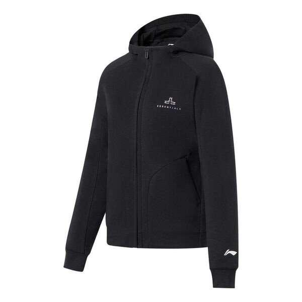

Куртка Essentials Logo Полная молния Тренировочная куртка с капюшоном Li-Ning, черный