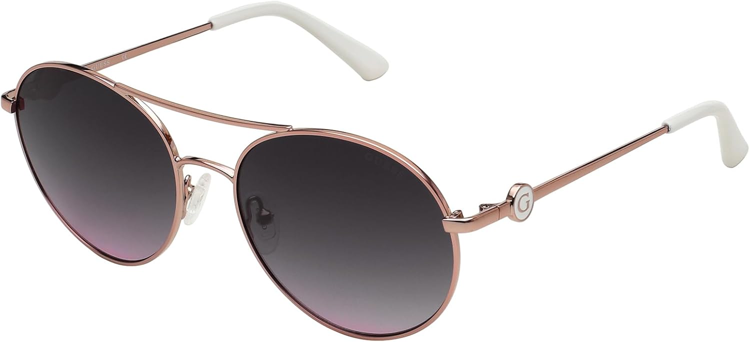 

Guess Women's Mirrored Gu7640 GU7640-78Z-57 фиолетовые круглые солнцезащитные очки