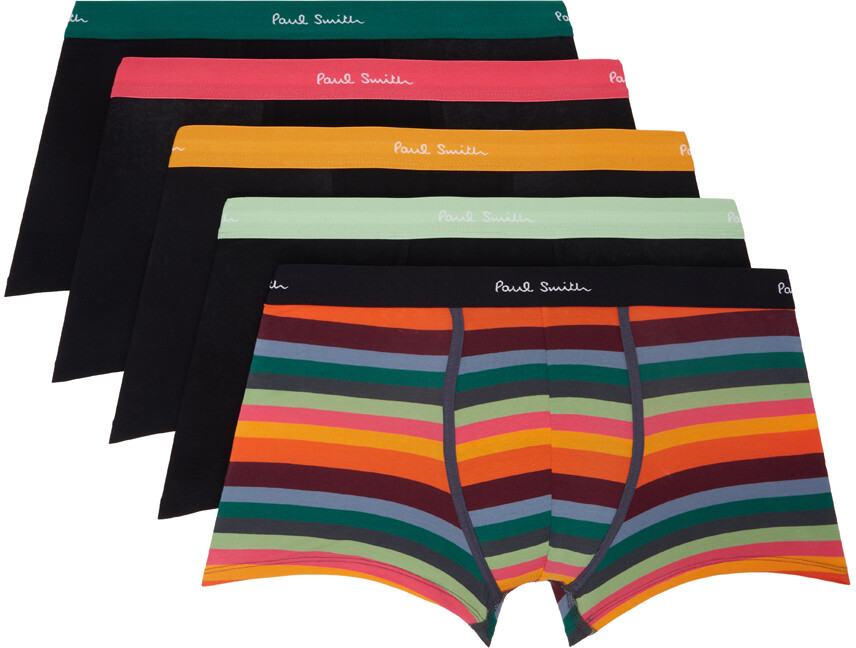 

Paul mith Five-Pack разноцветные трусы-боксеры «Artist tripe» Paul Smith