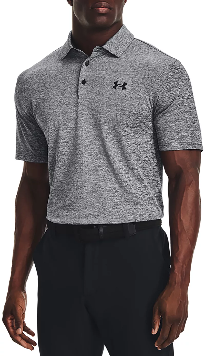 

Мужское поло для гольфа Under Armour Playoff 3.0, черный/белый/черный