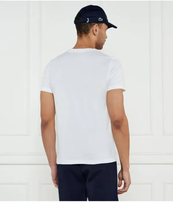 Футболка Lacoste Tennis x Новак Джокович regular fit Lacoste, белый — фото 3