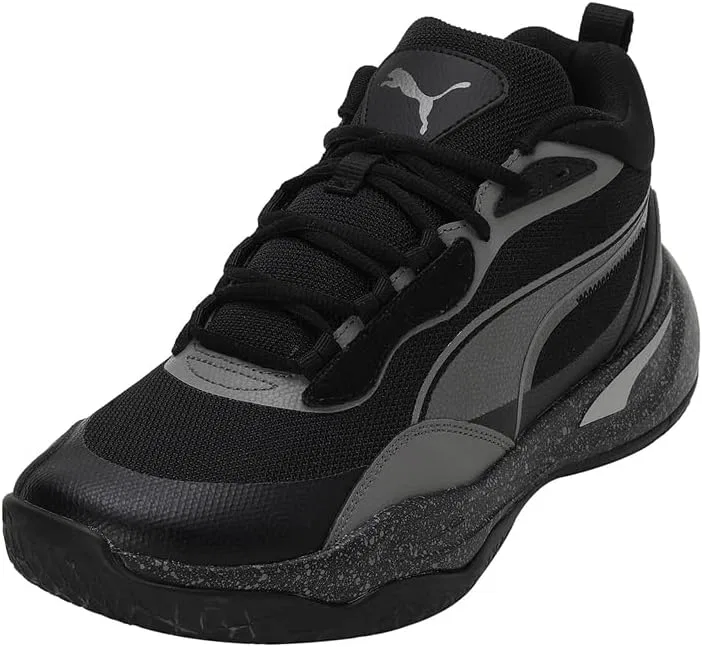 Спортивные кроссовки PUMA Unisex Playmaker Pro Trophies, Puma Silver Aged Silver Cast Iron Puma Black