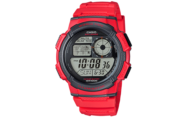 

CASIO Часы Men YOUTH Red Watch AE-1000W-4A