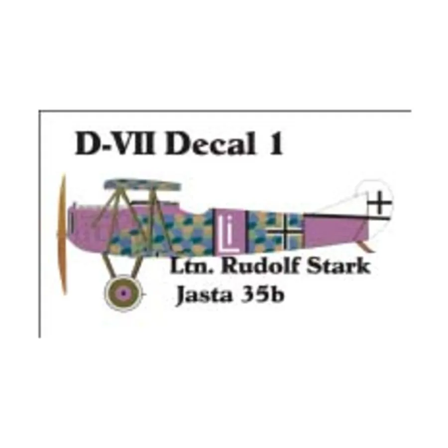 

Набор наклеек Fokker D-VII 1 (1:144), Decals - Central Powers (Reviresco)