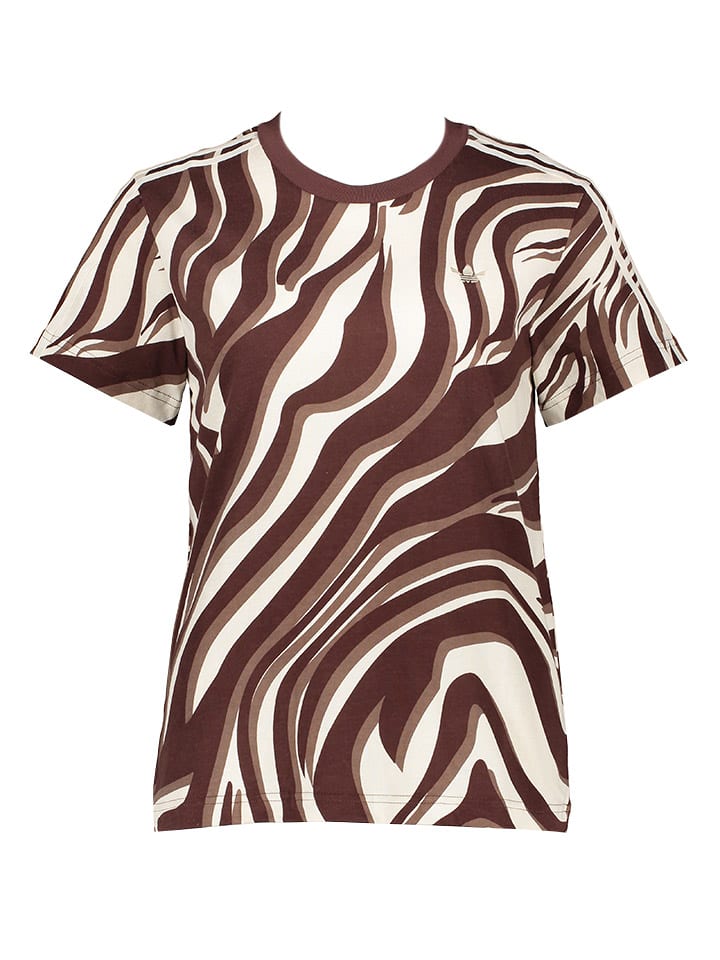 

Футболка adidas, цвет braun/creme